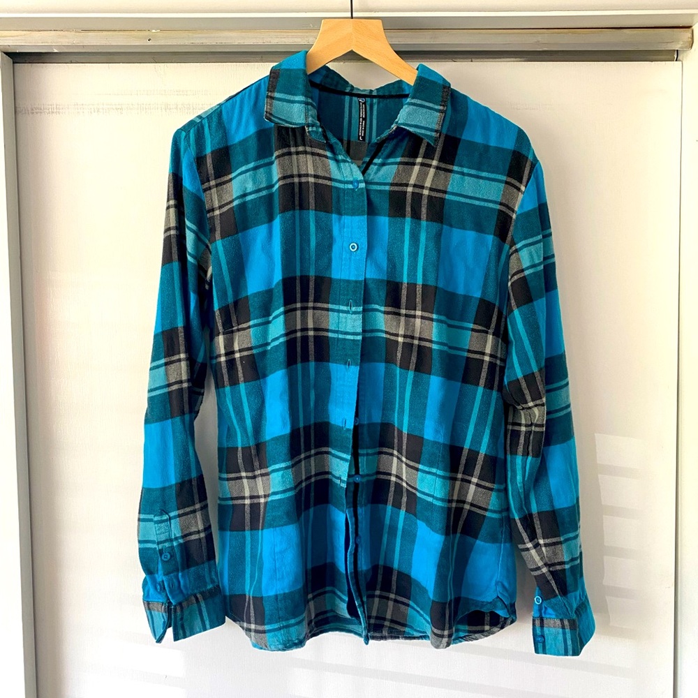 Blue and black Kuhl flannel